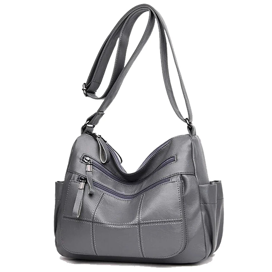 2 Layers Genuine Brand Leather Shoulder Messenger Luxury Handbags Women Bags Designer High Quality Crossbody Bags for Women Sac