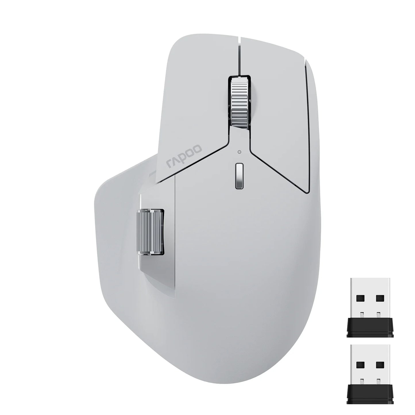 Ergonomic Rechargeable Multi-Device Wireless Mouse with 4000 DPI