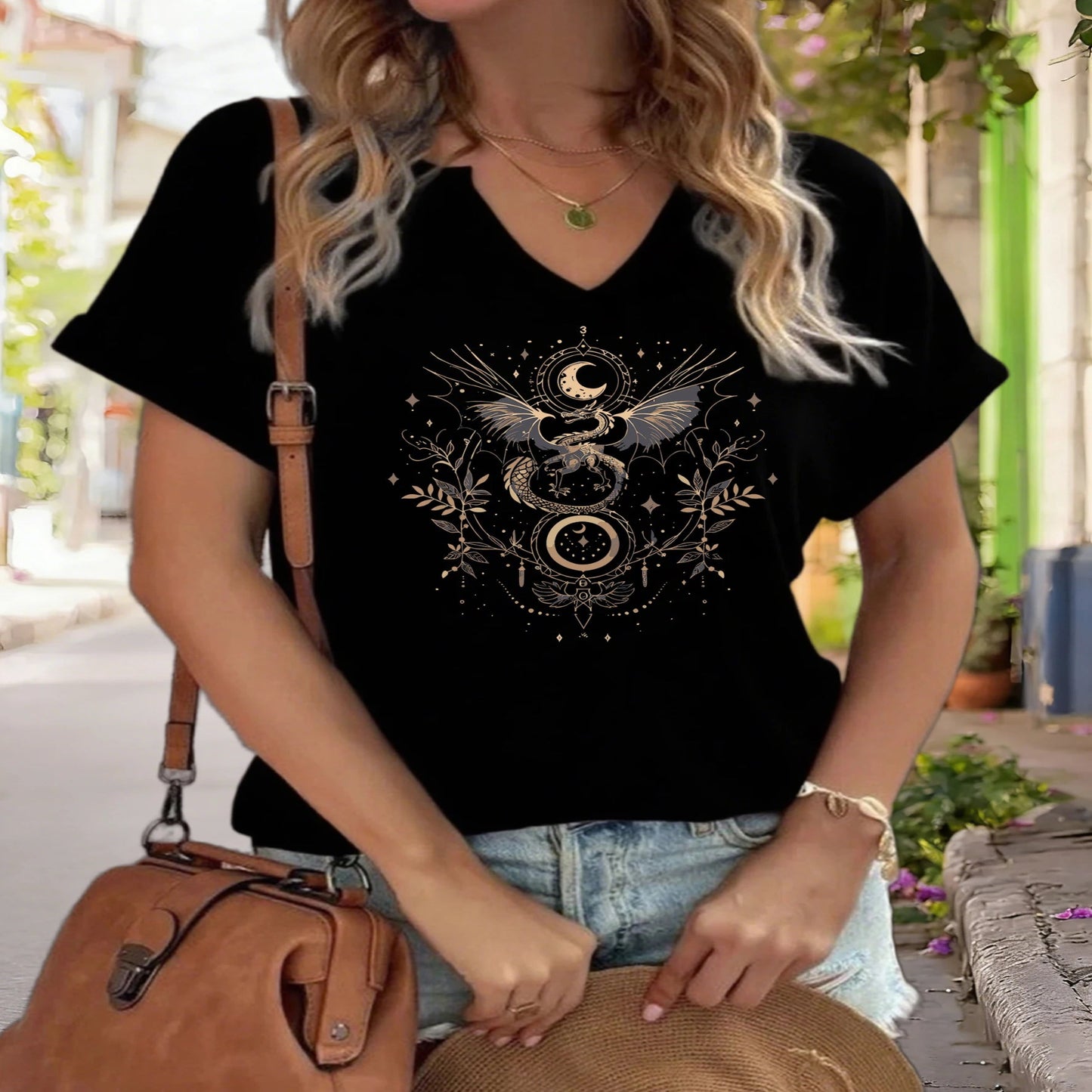 Classic Loose Fit V-Neck T-Shirt