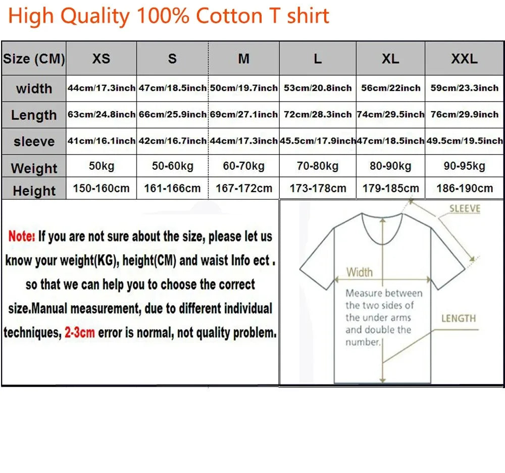 Anime Print Cotton Streetwear T-Shirt