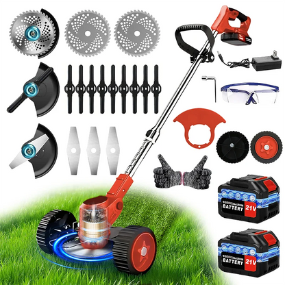 Cordless Electric Lawn Mower & Grass Trimmer