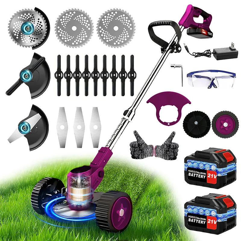 Cordless Electric Lawn Mower & Grass Trimmer