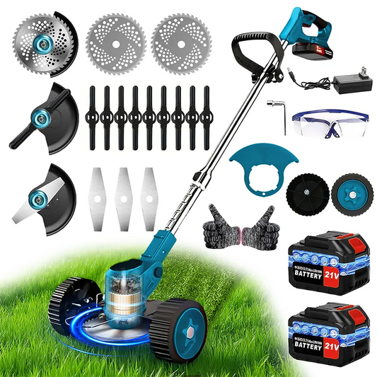 Cordless Electric Lawn Mower & Grass Trimmer