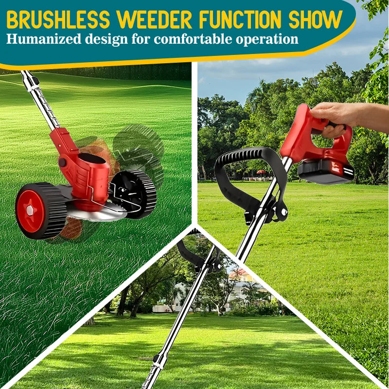 Cordless Electric Lawn Mower & Grass Trimmer