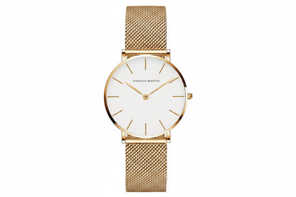 Premium Rose Gold Quartz Stainless Steel Watch
