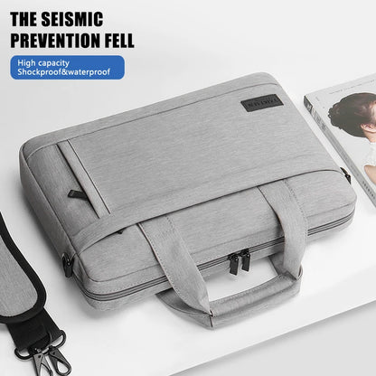 Protective Laptop Sleeve Bag with Shoulder Strap for 13–17 Inch Laptops