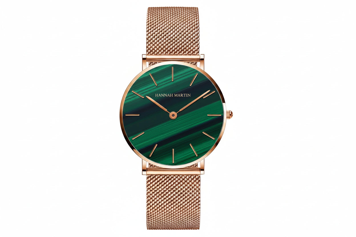 Premium Rose Gold Quartz Stainless Steel Watch