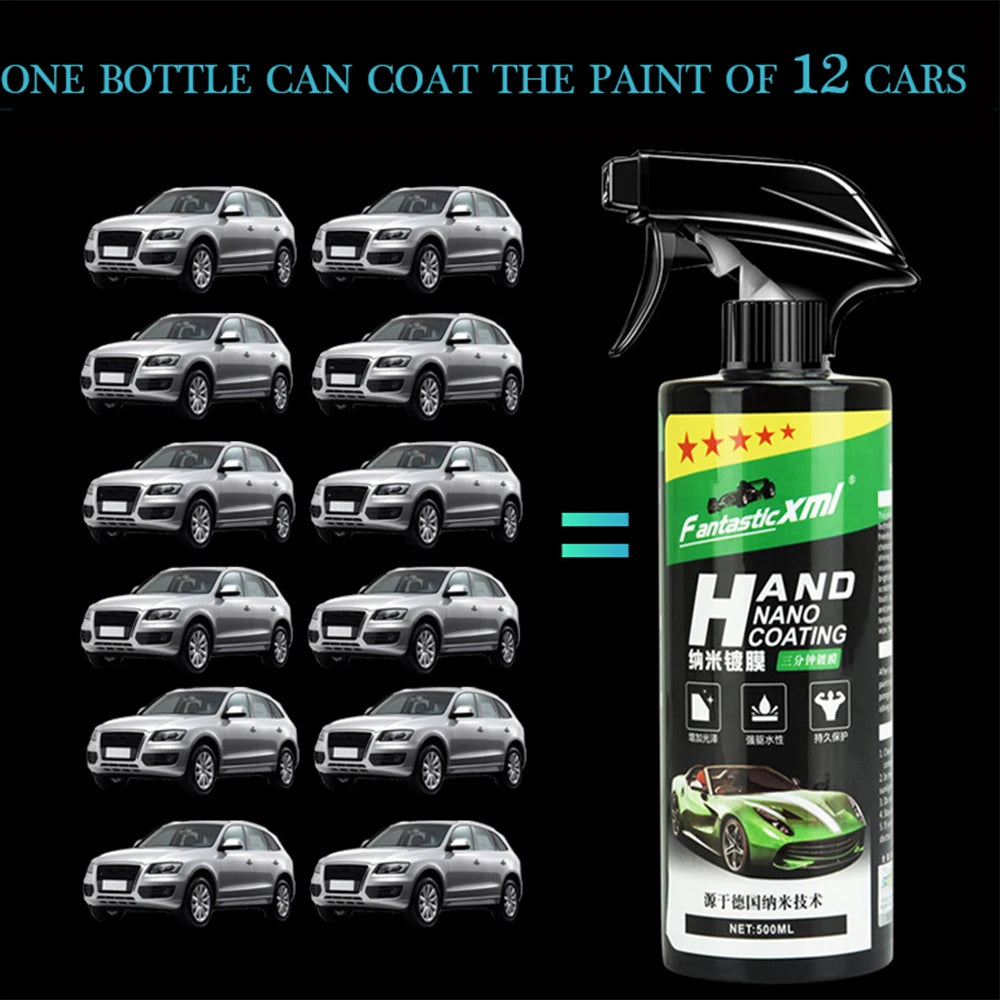 Nano Ceramic Coating Spray Sealant with Hydrophobic Waterproof High Gloss Protection