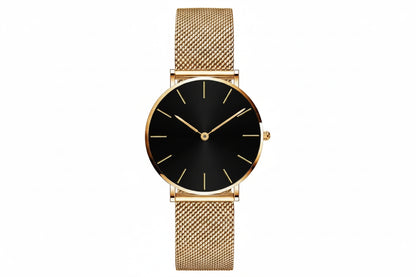 Premium Rose Gold Quartz Stainless Steel Watch