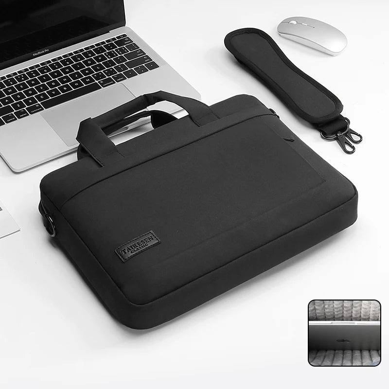 Protective Laptop Sleeve Bag with Shoulder Strap for 13–17 Inch Laptops