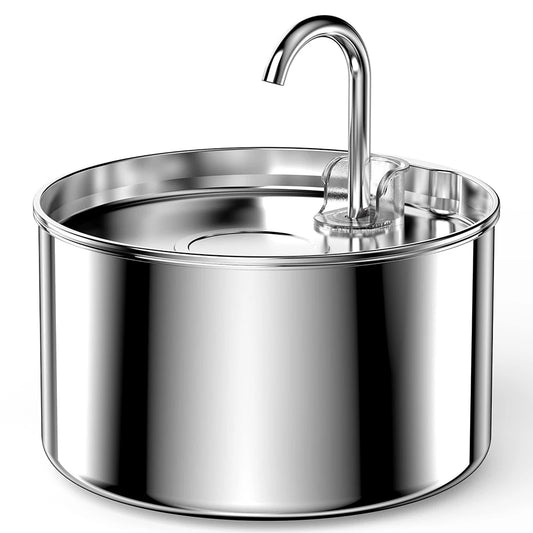 2.2L Stainless Steel Cat & Dog Water Fountain