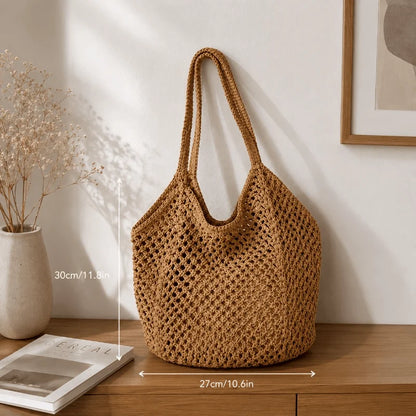 Large Capacity Woven Tote Bag