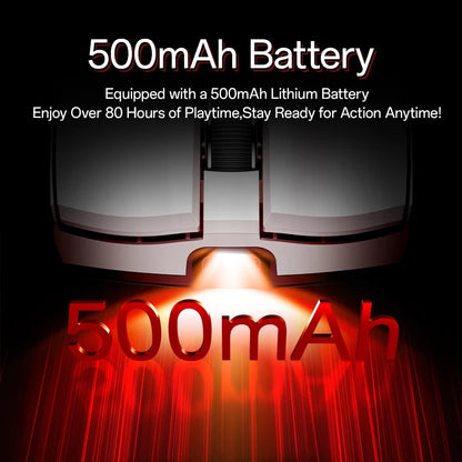 46g Ultra-Lightweight Wireless Gaming Mouse with 1KHz Polling Rate
