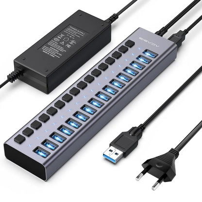 10Gbps Multi-Port USB Hub with Individual Switches