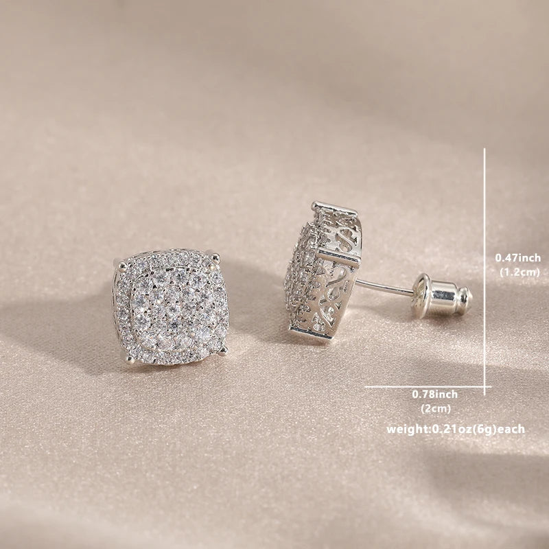 Minimalist Square Stud Earrings