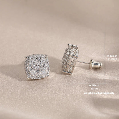 Minimalist Square Stud Earrings