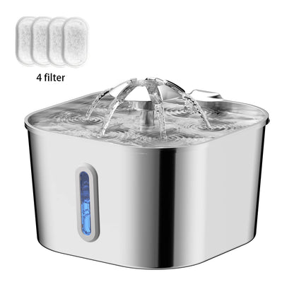 2.2L Stainless Steel Automatic Cat Water Fountain