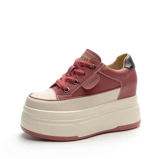Premium Hidden Wedge Platform Sneakers