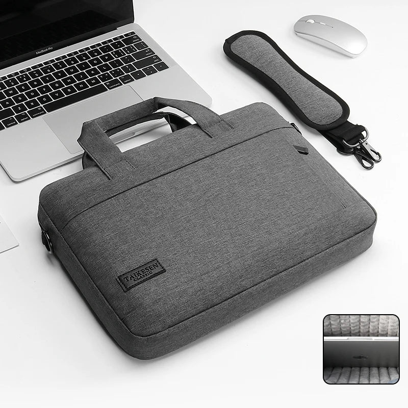 Protective Laptop Sleeve Bag with Shoulder Strap for 13–17 Inch Laptops
