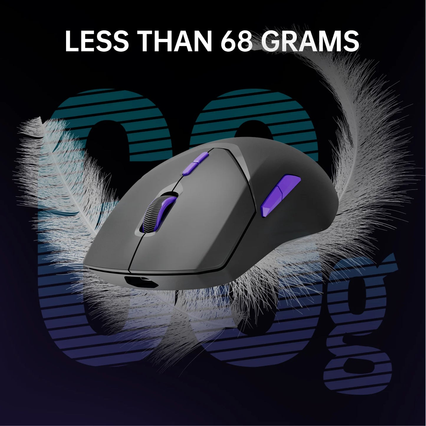 Superlight Wireless Gaming Mouse with 26,000 DPI & 4KHz Polling Rate