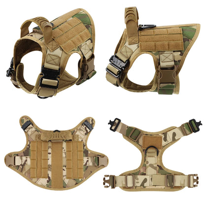 Heavy-Duty Tactical Dog Harness & Leash Set