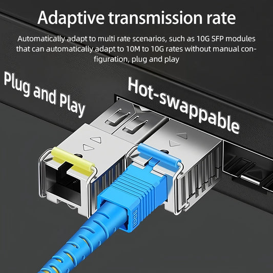 1.25G Single Mode SC BiDi SFP Fiber Optic Transceiver Module Pair for Gigabit Networks