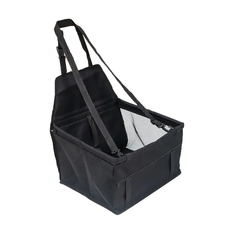 Foldable Pet Car Seat with Safety Harness