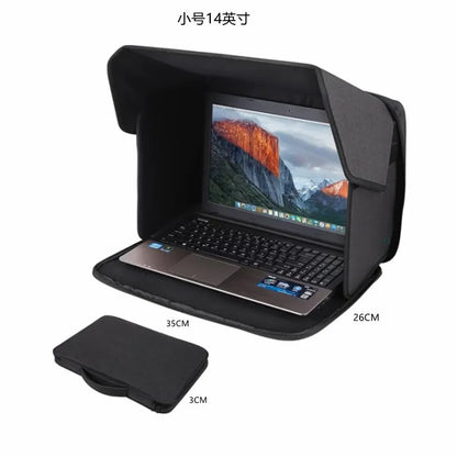 Portable Foldable Laptop Sun Shade Hood for 16 Inch Laptops