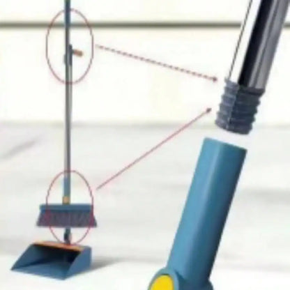 3-in-1 Foldable Broom & Dustpan Set