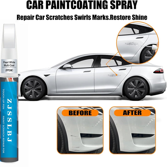 2-in-1 Touch Up Paint Pen & Brush Scratch Repair Kit for Tesla Model Y, 3, S & X