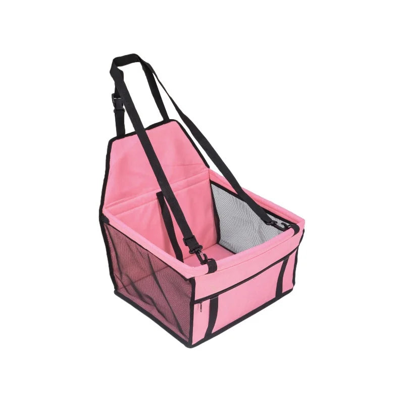 Foldable Pet Car Seat with Safety Harness