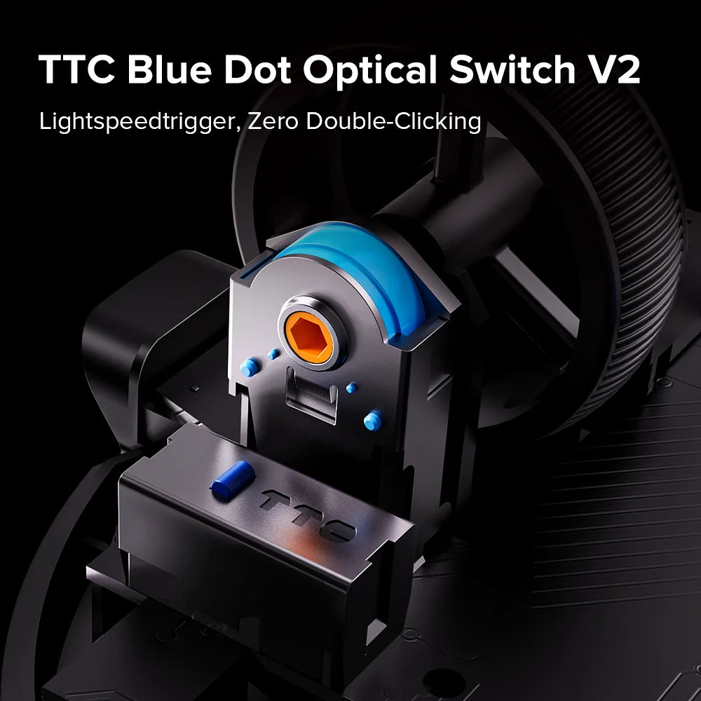 46g Ultra-Lightweight Wireless Gaming Mouse with 1KHz Polling Rate