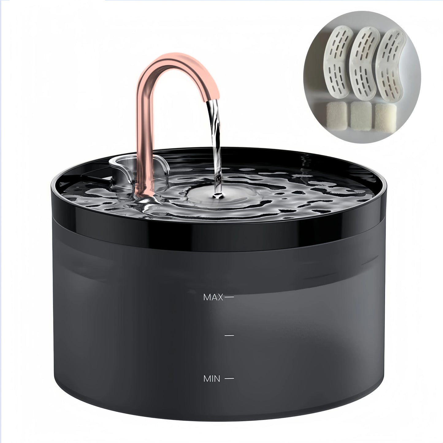 2.1L Automatic Pet Water Fountain with USB Sensor