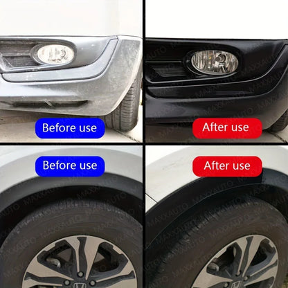 Car Plastic & Leather Restorer Wax with Back to Black Trim Shine & Long-Lasting Protective Coating