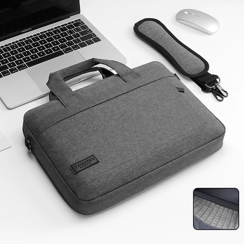 Protective Laptop Sleeve Bag with Shoulder Strap for 13–17 Inch Laptops