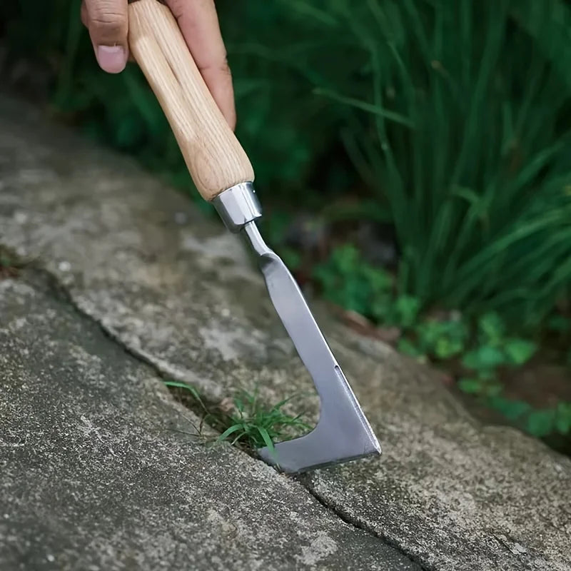 Stainless Steel L-Shape Garden Weeding Tool