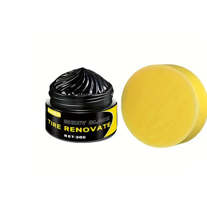 Black Tire Wax for Long-Lasting Shine, Tire Protection & Crack Prevention