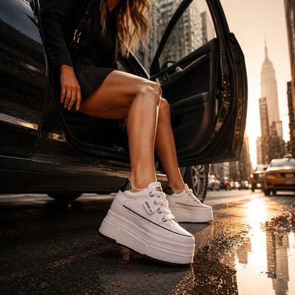 Premium Hidden Wedge Platform Sneakers