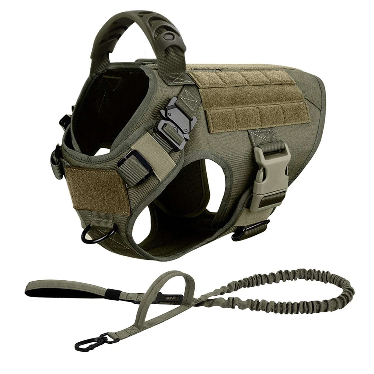 Heavy-Duty Tactical Dog Harness & Leash Set