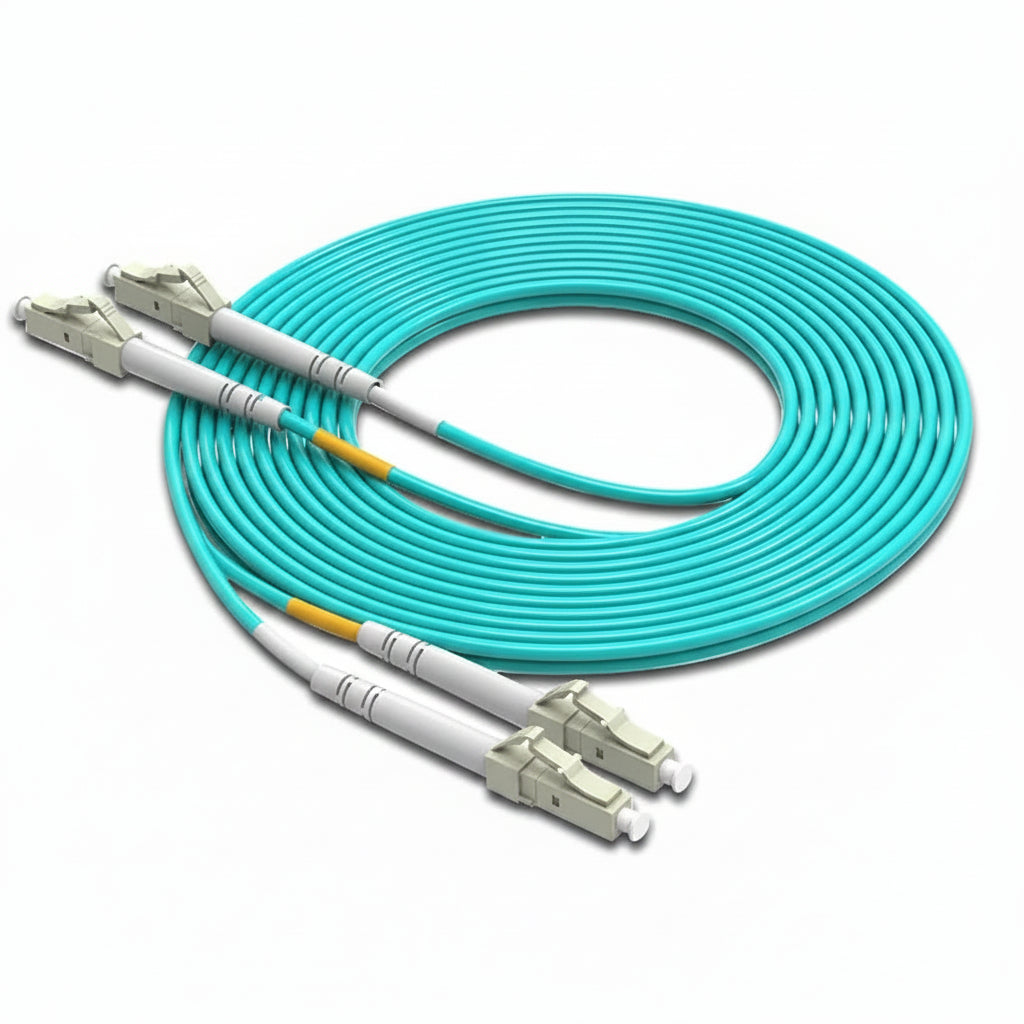 10G OM3 Multimode Fiber Optic Patch Cord LC UPC Duplex Cable for High-Speed Network Connections