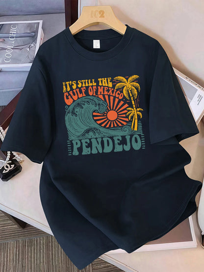 Gulf of Mexico Graphic Print Short Sleeve T-Shirt