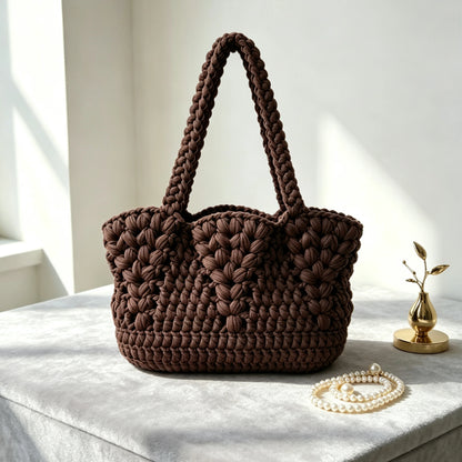 Handmade Crochet Woven Tote Bag