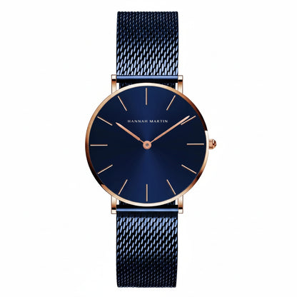 Premium Rose Gold Quartz Stainless Steel Watch