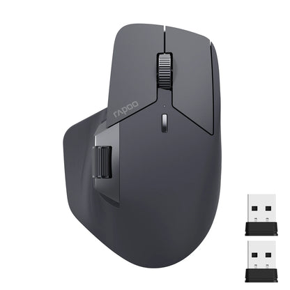 Ergonomic Rechargeable Multi-Device Wireless Mouse with 4000 DPI