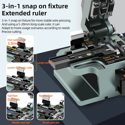 High Precision Fiber Optic Cleaver for SM/MM FTTH, FTTX, Telecom & Network Fiber Cable Cutting