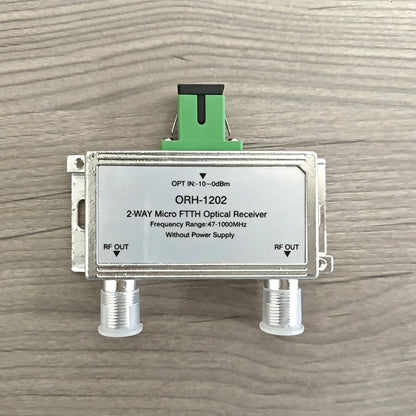 FTTH Optical Receiver with Dual Fiber CATV Converter for Home Network & Cable TV Systems