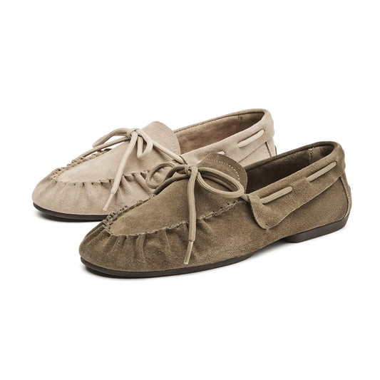 Premium Handcrafted Pleated Leather Loafers