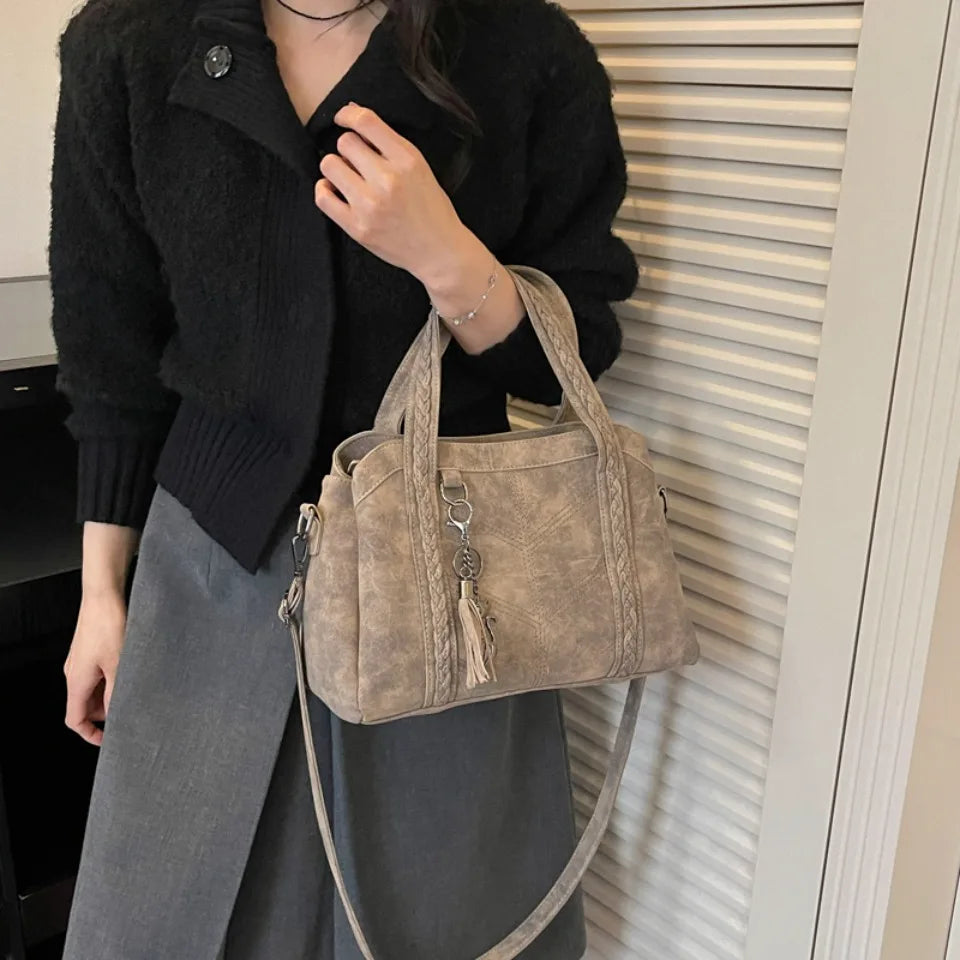 Luxury Handbags Casual Women PU Leather Shoulder Bags Designer Ladies Crossbody Messenger Sac High Capacity Tote Bag New 2026