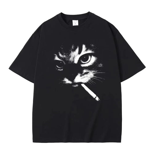 Cartoon Graphic Cotton Short Sleeve T-Shirt