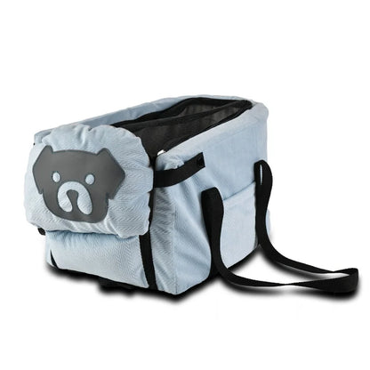 Foldable Pet Car Seat with Safety Harness